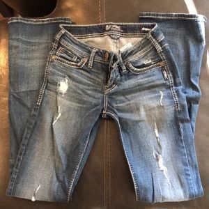 Silver bootcut jeans